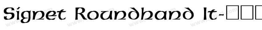 Signet Roundhand It字体转换